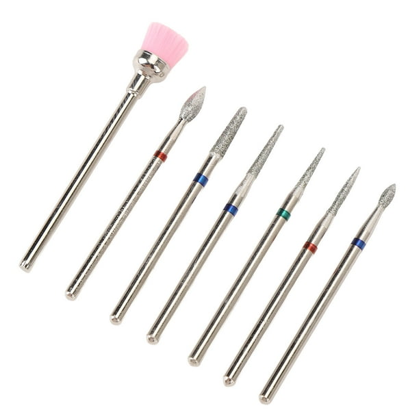 Brocas Para Pulir Uñas, Juego De Brocas Para Uñas De Carburo De Tungsteno Compacto Y Portátil Para Decoración De Uñas