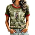 thumbnail image 6 of ZCNKMX Never Forget 911 2001-2026 Short Sleeve Tops for Women 9/11 25th Anniversary Shirt Patriotic American Flag Memorial Faith Tee Navy XL, 6 of 8