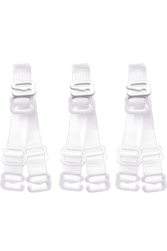 Clear Bra Straps, 3-Pairs Invisible Non-Slip Adjustable Bra Straps for Strapless Bra