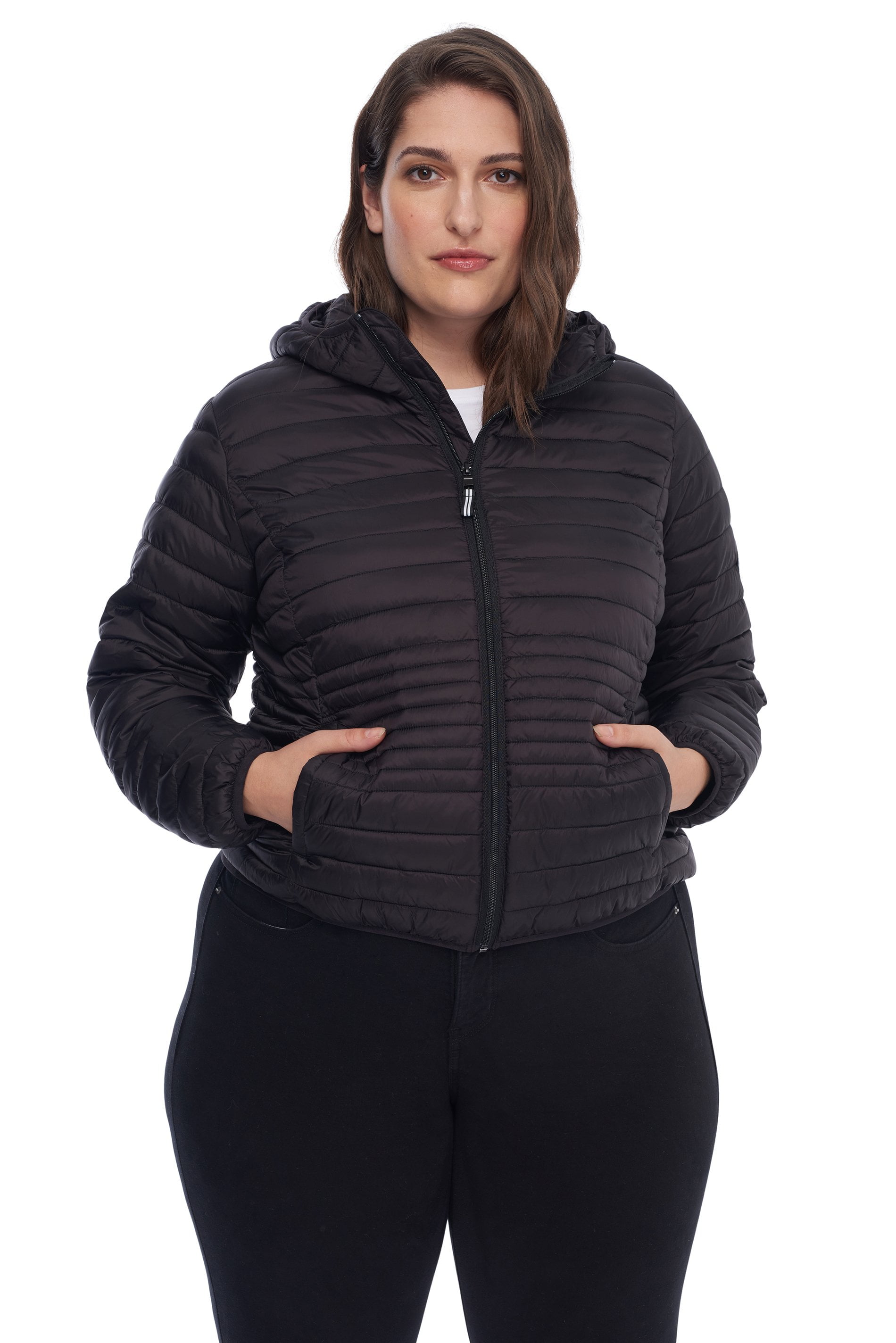 THE PLUS PROJECT Mens Plus Size Lightweight Down Jacket with Stand Collar 