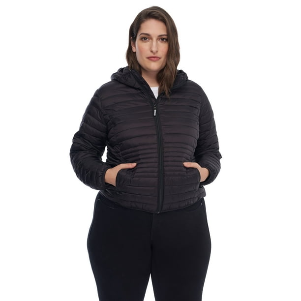Alpine North Women's Plus Size Vegan Down Lightweight Packable Puffer