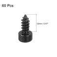thumbnail image 3 of Uxcell Tête de Prise Hexagonale Auto-Tappante, Acier Inoxydable 304 Noir M5x12mm 60, 3 of 6