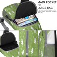 thumbnail image 4 of Sling Backpack,Green Christmas Tree Pattern Crossbody Bag with Water Bottle Holder,Waterproof Sling Bag for Men/Women with Chest Phone Holder for Hiking,Travel, 4 of 6