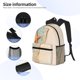 thumbnail image 3 of Disketp Starfish On The Sand Beach Mochila Ligera Clásica con Múltiples Bolsillos, Mochila Casual para Hombre y Mujer, Ideal para Escuela, Trabajo y Viajes, 3 of 6