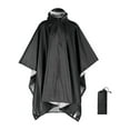 thumbnail image 1 of Poncho de Pluie S SERENABLE avec Capuche, Imperméable Réutilisable pour Événements Sportifs, Randonnée, Camping, Noir, 1 of 9