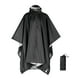 thumbnail image 1 of Poncho de lluvia con capucha, chaqueta impermeable para adultos, resistente al agua, portátil, pulóver de 3 pulgadas Negro, 1 of 9