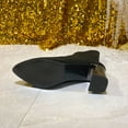 thumbnail image 4 of Bottines Tricotées Noires pour Femmes à Talon Épais, Parfaites pour les Tenues d'Automne et d'Hiver, 4 of 9