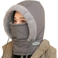 thumbnail image 2 of Plush-Lined Thickened Thermal Hat with Face Mask for Men and Women,Fleece Balaclava Windproof Ski Cold Winter Scarf Warm, 2 of 8