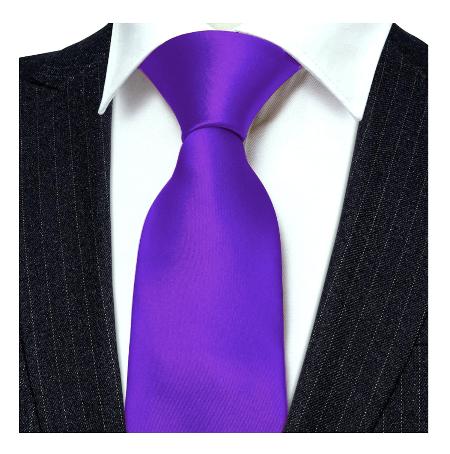 mens solid purple tie