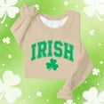 thumbnail image 5 of POTETI Womens St. Patricks Day Shirt,Female Long Sleeve Crew Neck Ireland Clover Print Sweatshirts Tops, 5 of 5