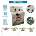 thumbnail image 6 of Groundhog Day Table Runner 72 Inches, Rustic Spring Botanical Star Yellow Bed Runner Dresser Scarves Tabletop for Indoor Outdoor Parties/Ceremony/Banquet, 16" x 72", 6 of 8