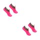 thumbnail image 2 of Guardurnaity Calcetines de invierno hasta el tobillo con estampado térmico de leopardo, antideslizantes, Unisex, cálidas zapatillas de lana gruesa mujer rosa roja 2piezas, 2 of 6