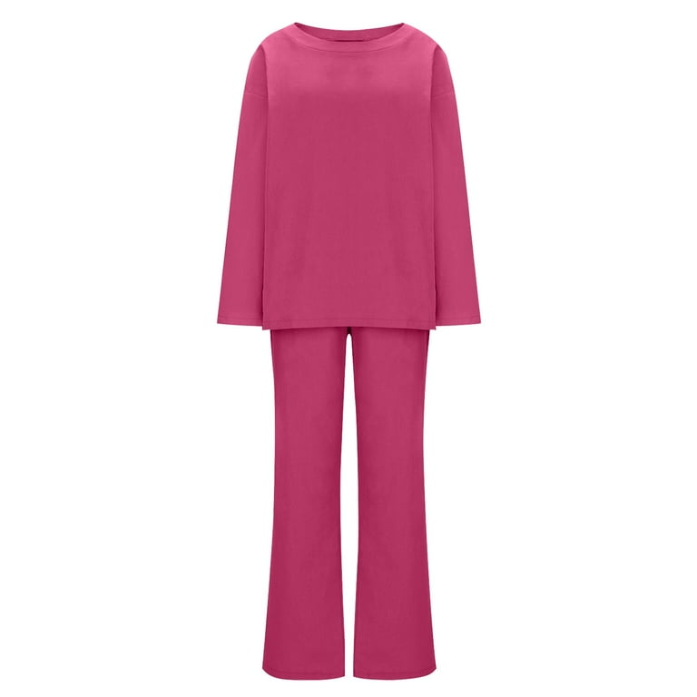 BAKUNE Warm Long Sleeve & Pants Set Lピンク 03BFE866-07B2-4629-9FDC-