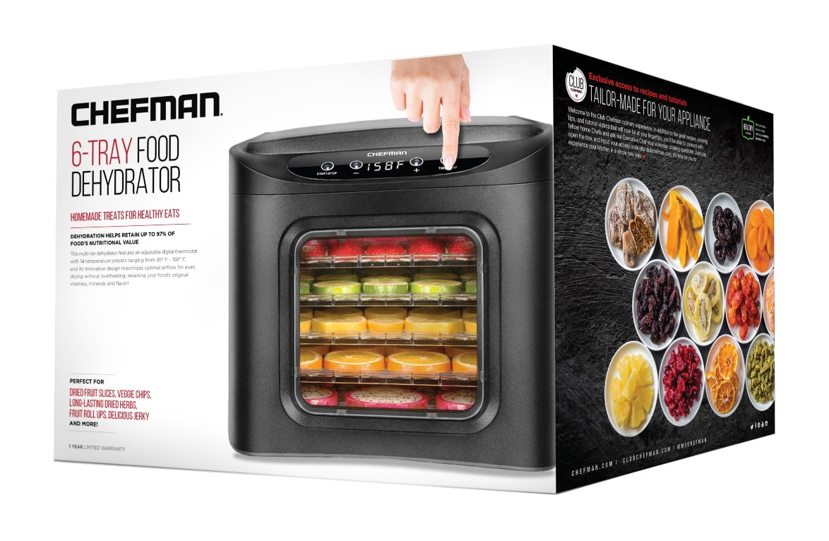 Chefman Food Dehydrator Machine, Touch Screen Electric Multi-Tier