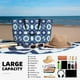 thumbnail image 5 of Fotbe Vintage Blue Bolsa de Viaje para Playa - Resistente al Agua, Bolsa Tote de Gran Capacidad y Ligera con 7 Bolsillos para Mujeres y Hombres, 5 of 7