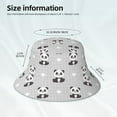 thumbnail image 3 of Bingfone Panda Bear Bucket Hat for Men Women,Packable Reversible Printed Sun Hats,Fisherman Outdoor Travel Hiking Beach Caps, 3 of 7
