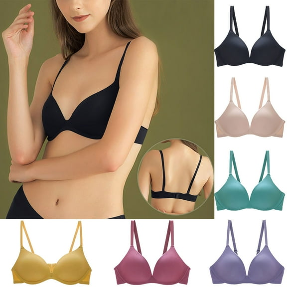 Utoimkio Push Up Bras for Women No Underwire Beauty Back Full Coverage Bras for Women Comfortable Breathable Everyday Bras