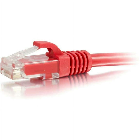 C2G-35ft Cat6 Snagless Unshielded (UTP) Network Patch Cable, Red