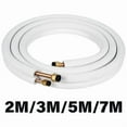 thumbnail image 2 of HVAC Brass Piping set Three Layer Insulated Tubes Flexible Small Split Brass Lines Brass Tubing Refrigerants Line, 2 of 7