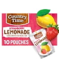 thumbnail image 3 of (6 pack) Country Time Ready to Drink Flavored with Other Natural Flavor Drink, 10 Pouches, for School Lunches and On-the-Go Hydration, Strawberry Lemonade, No Artificial Colors or Flavors, 6 fl oz, 3 of 16