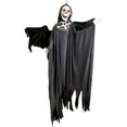 thumbnail image 5 of Northlight Animated Skeletal Reaper with Lights and Sound Halloween Decoration - 66", 5 of 10