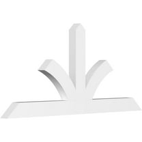 84"W x 38 1/2"H x 4"D x 6"F, 11/12 Pitch, Richland Architectural Grade PVC Gable Bracket