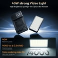 thumbnail image 2 of ULANZI P40 Bi-Color 2700-6500K 40W LED Video Light 8 Scene Modes Mini Studio Lighting for Photography, 2 of 4