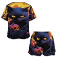 thumbnail image 3 of Halloween Ghosts Horror Pumpkin 2 Pack Women’s Pajama Set Print Sleepwear And Shorts Y2k Loungewear Sets S-5XL, 3 of 7