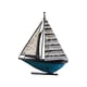 thumbnail image 4 of Decoración de barco de vela decorativa creativa de buena suerte regalo coleccionable de metal de vela 20x7x27cm, 4 of 9