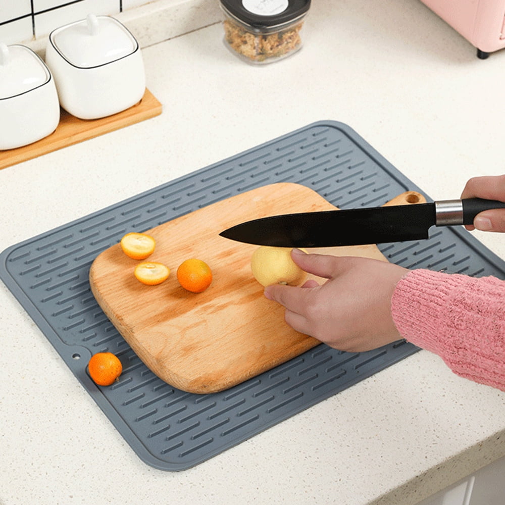Dish Drying Mat Dish Rack - Silicone Dish Mat with Water Repellent Fea –  Wistahome
