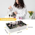 thumbnail image 5 of Koala PU Leather Necklace Holder with Removable Compartment, Portable Display Case and Decorative Box - Jewelry Organizer, 5 of 6