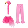 thumbnail image 2 of Conjunto de disfraz de flamenco de carnaval, atuendo creativo de pájaro para Halloween, ideal para el carnaval de verano. L, 2 of 8