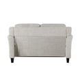 thumbnail image 5 of Pemberly Row Contemporary Loveseat in Beige Fabric Upholstery, 5 of 6