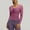 Purple, variant on SwiftWear Women's Mesh Workout Top Sheer Long Sleeve V-Neck Yoga Shirt with Built in Bra, Slim Fit Activewear Fitness Tops​​ Purple