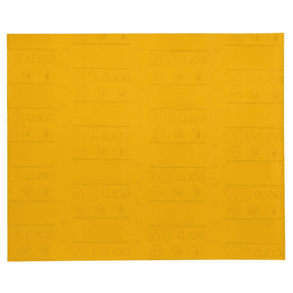 3M Gold Abrasive Sheet 12544, 220, 9 in x 11 in (229 mm x 280 mm)