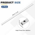 2Pack 550mm MGN7 Linear Sliding Rail Guide, Bearing Steel Miniature ...
