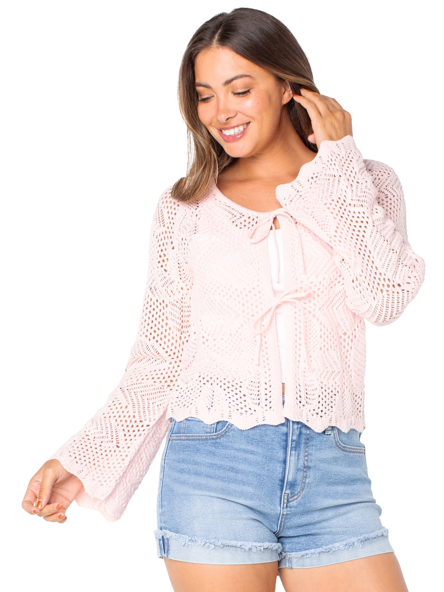 Celebrity Pink Juniors Tie Front Cardigan