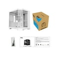 thumbnail image 7 of DIYPC DIY-CUBE03-W White Dual USB3.0 Tempered Glass Micro ATX Gaming Computer Case w/ 3 x Tempered Glass Panel, 7 of 7