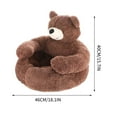 thumbnail image 3 of DAMAI Teddy Bear Dog Bed with Arms, Short Plush Cuddler Cat Sleeping Mat, 2026 New Cozy Fluffy Plush Cat Sofa Bed, Non-Slip Detachable Warm Cuddle Bed for Cats Dogs, 3 of 6