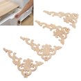thumbnail image 1 of Applique Sculptée Onlay, Applique d'Angle en Bois Non Peinte DIY Élégant pour Garde-Robe pour Porte, 1 of 8