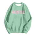 thumbnail image 4 of Auntie Sweatshirt for Women Long Sleeve Casual Crewneck Letter Graphic Aunt Sweatshirts Womens Pullover Top, 4 of 4