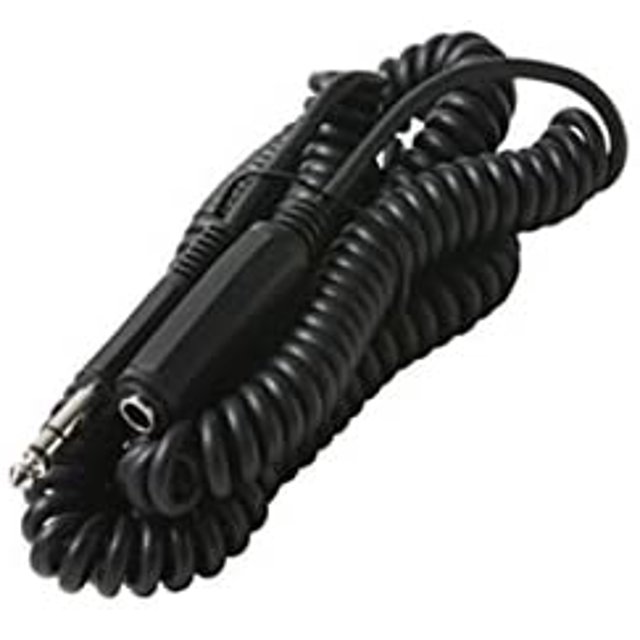 C&E 25 Pieds, Rallonge de Cordon de Raccordement Stéréo Enroulée de 1/4 Pouce CNE430411