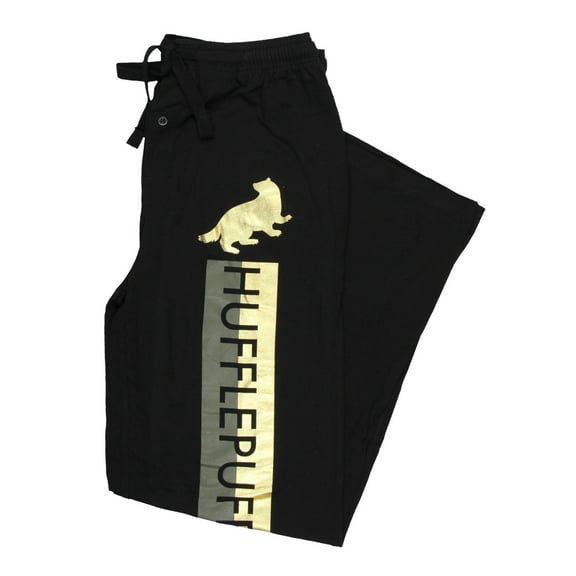 Mens' Harry Potter Hufflepuff House Design Loungewear Pajama Lounge Pants (X-Large)