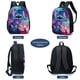 thumbnail image 4 of Juego de 3 mochilas para niños, mochila de dibujos animados con bolsa para el almuerzo, estuche para lápices para la escuela, viajes al aire libre, camping, picnic, 4 of 10