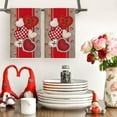 thumbnail image 2 of qefuia Wood Stripe Heart-Shaped Buttons Valentine''s Kitchen Towels Dish Towels, 18x26 Inch Farmhouse Wedding Decoration Hand Towels Set of 2, 2 of 6