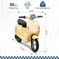 thumbnail image 3 of Motocicleta Eléctrica para Niños 8+ con Motor 350W, Baterías Duales 12V 10Ah, Velocidad 5-14 mph, Resistente al Agua, 3 of 9