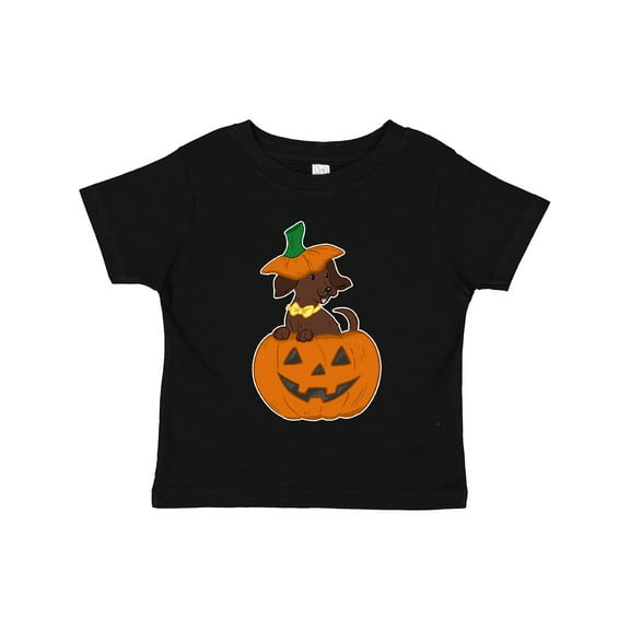 Inktastic Halloween Dachshund in Pumpkin Boys or Girls Toddler T-Shirt