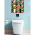 thumbnail image 4 of Canvas Print Wall Art Summer Watermelon Black White Stripes Farmhouse Vintage Framed Canvas Art Wall Decor Pictures Painting Morden Artwork for Living Room Bedroom, Ready to Hang, 16"x16", 4 of 4