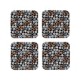 thumbnail image 1 of Vsdgher Colorful Screws Print Leather Coasters for Drinks, Durable Drink Coasters 4 Set for Tabletop Protection, Luxurious Home Décor and Housewarming Gift-Square, 1 of 6