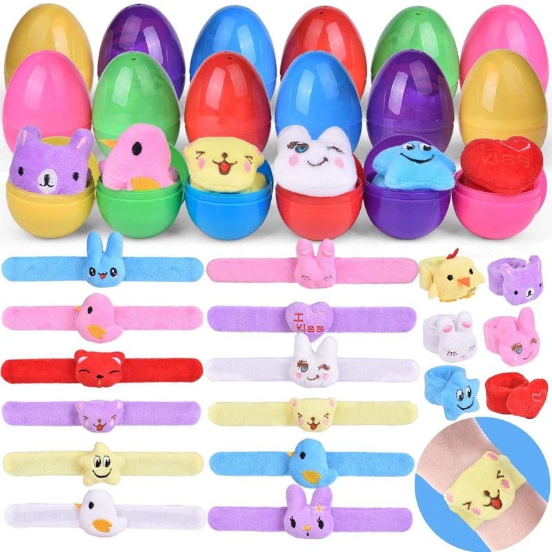 Egg Chicken 48 Pcs Bracelets Wristbands with Bunny Classroom Rewards Treasure Box Goodies Kid Birthday Gifts Prizes 192 PCs Easter Party Favor Set 144 Pcs Happy Easter Assorted Stickers 